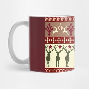 Classic Reindeer Ugly Sweater Mug